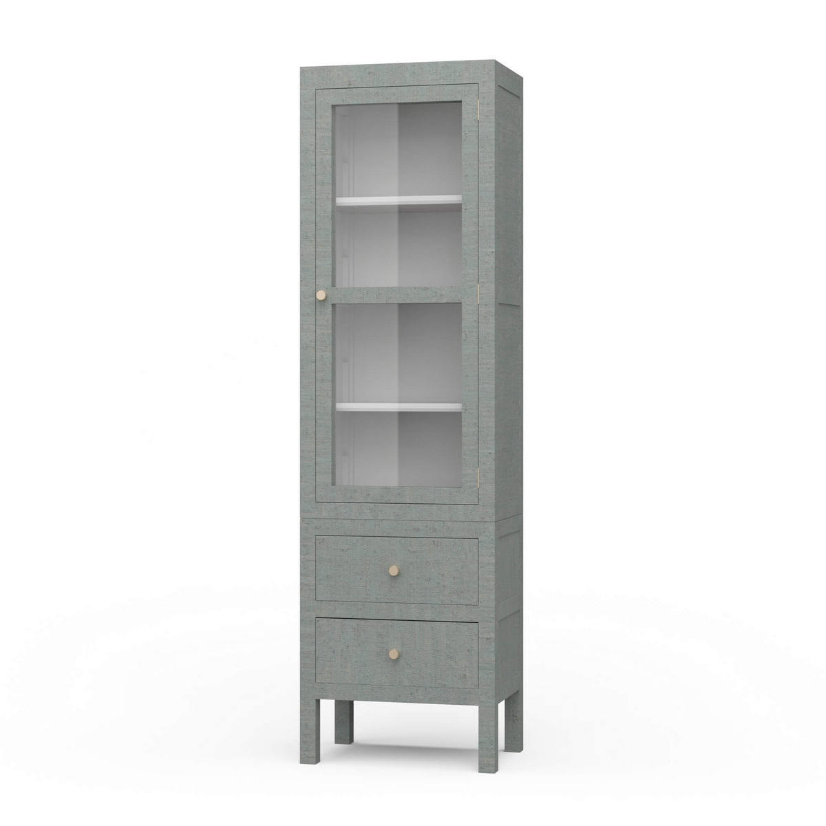 Kagu Tall Cabinet Wrapped in Raffia