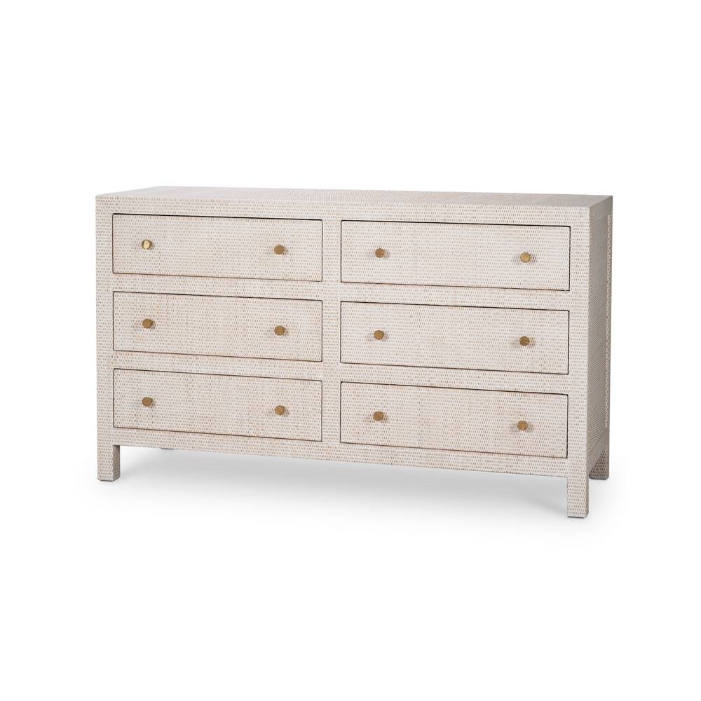 Kagu 6 Drawer Dresser w/ Rattan