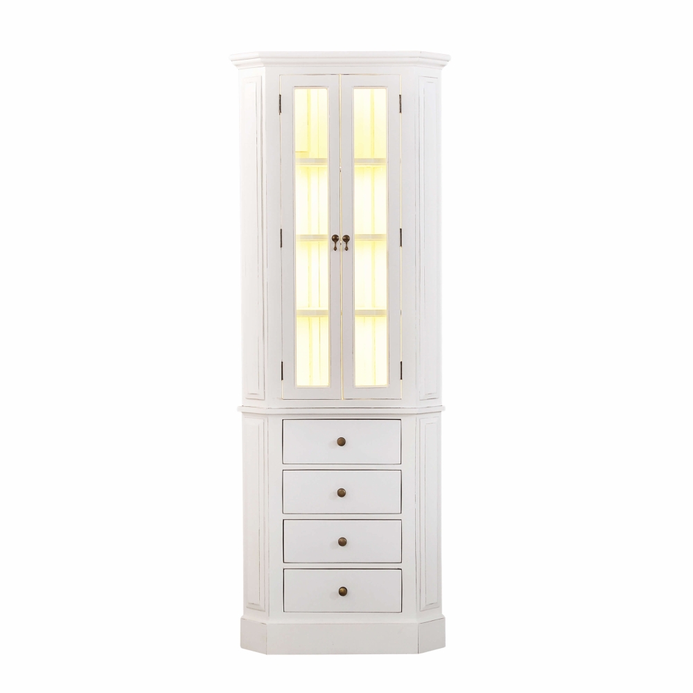 Jefferson Corner Cabinet w/ 4 LED