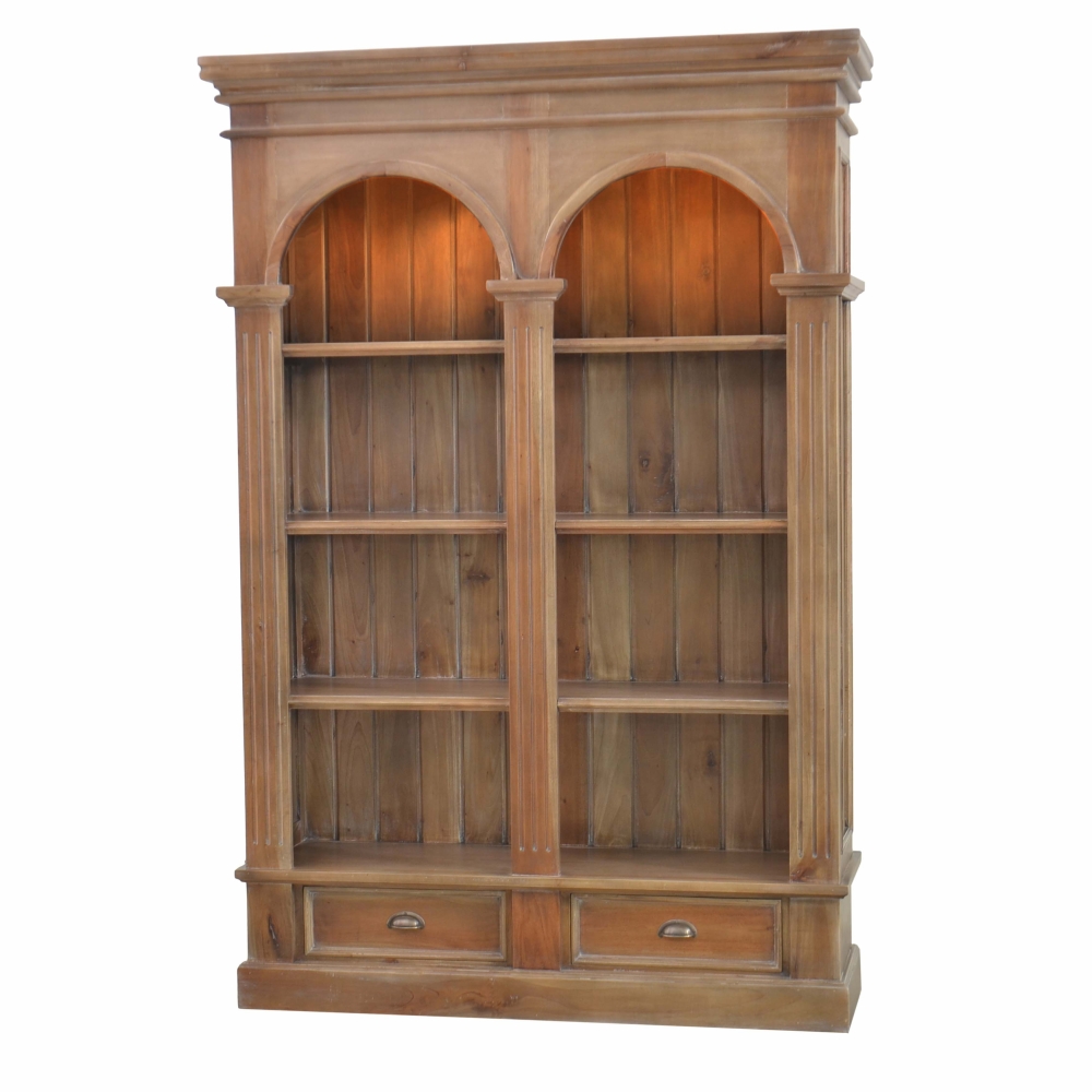 Roosevelt Double Arch Bookcase w/ 2 LED