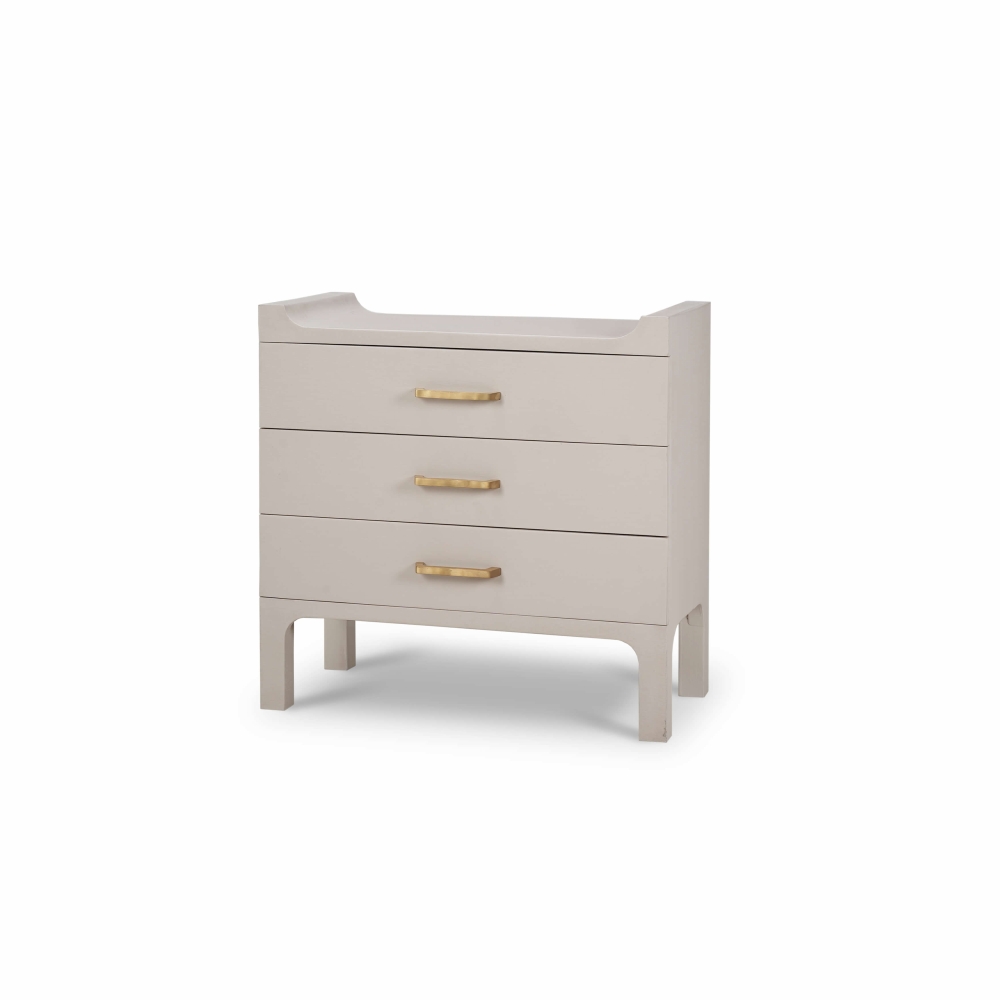 Fulham Linen Wrapped End Table /Nightstand