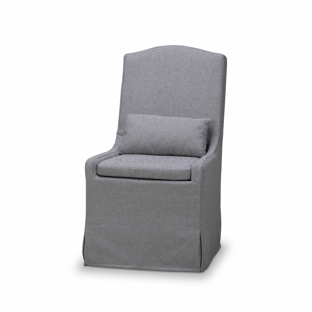 Sierra Slipcovered Dining Chair w/ Castors