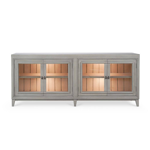 Rowan Media Console with 4 Led MidCentury Style Living Room Furniture
