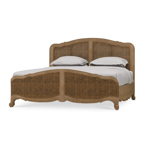 Covington Rattan Bed King French Provincial Style Bedroom Furniture
