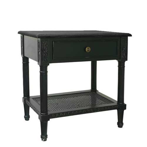 Polo Side Table Black French Country Furniture