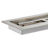 American Fire Products 36" x 12" Stainless Steel Rectangular Drop-In Fire Pit Pan - SS-AFPP-36