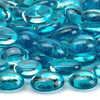 American Fire Glass Aqua Blue Luster Beads - FB-AQULST-10