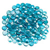 American Fire Glass Aqua Blue Luster Beads - FB-AQULST-10