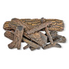 American Fire Products Formation Creation Country Oak Ceramic Gas Fire Pit Logs – 9 Piece Set - AFP-FPL-CO