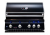 Whistler 34-Inch 4-Burner Built-In Gas Grill With Rear Infrared Burner, Grill Lights, Rotisserie Kit & Cover - Black Stainless