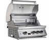Whistler 28-Inch 3-Burner Built-In Gas Grill With Rear Infrared Burner, Grill Lights, Rotisserie Kit & Cover