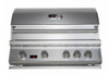 Whistler 34-Inch 4-Burner Gas Grill on Stainless Steel Cabinet with Rear Infrared Burner, Grill Lights, Rotisserie Kit & Cover