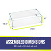 American Fire Products Rectangular Glass Flame Guard for 24" x 8" Drop-In Fire Pit Pan - FG-AFPP-24