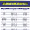 American Fire Products Rectangular Glass Flame Guard for 48" x 14" Drop-In Fire Pit Pan - FG-AFPP-48