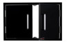 Whistler 33 x 22 Inch Black Stainless Steel Double Access Doors