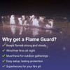 American Fire Products Linear Glass Flame Guard for 60" x 6" Linear Drop-In Fire Pit Pan - FG-LCB-60
