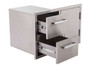 Whistler 33-Inch Stainless Steel Double Drawer and Door Combo with Paper Towel Holder