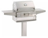 Fire Magic Legacy 24-Inch Smoker Charcoal Grill On In-Ground Post