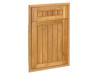 Pacific Teak Millworks 18-Inch Cottage Panel Teak Wood Single Access Door with False Drawer - ADFD-18C