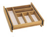 Pacific Teak Millworks Teak Wood Push Back Cutlery Tray - CT-2
