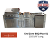 End Zone BBQ Island Plan 01