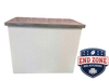 End Zone BBQ Kitchens 3ft Filler Module with White Stucco and GFRC Concrete Counters
