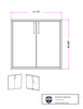 End Zone 36" Double Doors w/ Paper Towel Holder