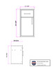 End Zone Single Drawer/Door Combo (Fully Enclosed)