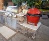red kamado smoker one a finished smoker module