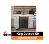 DIY Outdoor Kitchen Keg Cutout