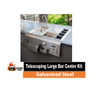 DIy Outdoor Kitchen Large Bar Centers (22.75" - 37.25" Cutout)