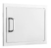 BBQ Girls Premium 24-Inch Stainless Steel Reversible Single Access Door - Horizontal