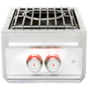 Blaze Professional LUX Built-In Natural Gas High Performance Power Burner W/ Wok Ring & Stainless Steel Lid - BLZ-PROPB-NG