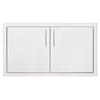 TrueFlame 33-Inch Masonry Frame Double Access Door - TF-DD-33M-A