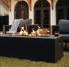 Blaze 60-Inch Rectangular Concrete Propane Fire Pit Table in Phantom (Propane)