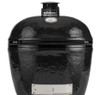 Primo Oval XL 400 Ceramic Kamado Grill On Steel Cart With 2-Piece Island Side Shelves And Stainless Steel Grates - PGCXLH (2021)