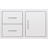 Summerset 36-Inch Stainless Steel Access Door & Double Drawer Combo
