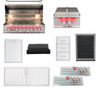 TrueFlame 9-Piece 40-Inch Outdoor Kitchen Deluxe Package