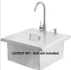 Custom Cutting for Aluminum Sinks. Ice Bins & Drop in Side Burners