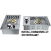 Sunstone Drop-In Gas Single Side Burner w/Removable Lid