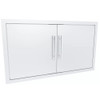 Sunstone Grills Texan Series 36-Inch Stainless Steel Double Access Door-Side Front-View