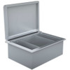 Sunstone-A-IC-28-Inch-Drop-In-Ice-Bin-Cooler-with-Stainless-Lid-and-Dual-Dividers-Open
