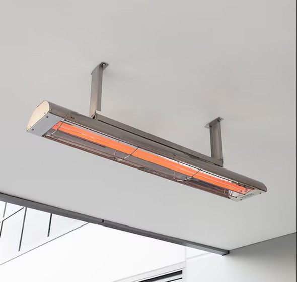 Bromic Heating Cobalt Smart-Heat 44-Inch 4000W Dual Element 240V Electric Infrared Patio Heater - Stainless Steel - BH0610003