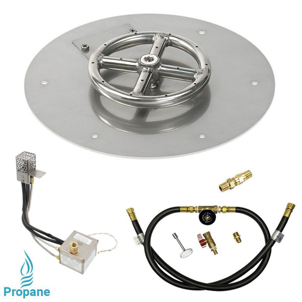 American Fire Products-round-12x6-kit-whp-sc-Propane