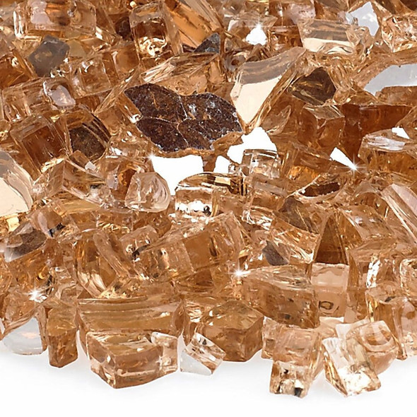 American Fire Glass 1/4" Champagne Reflective - AFF-CHAMRF-10