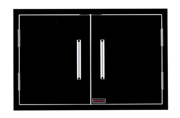 Whistler 33 x 22 Inch Black Stainless Steel Double Access Doors