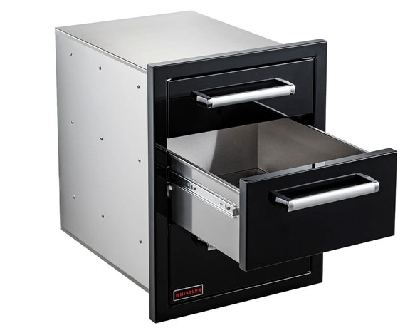 Whistler 21.5-Inch Black Stainless Steel Triple Drawer