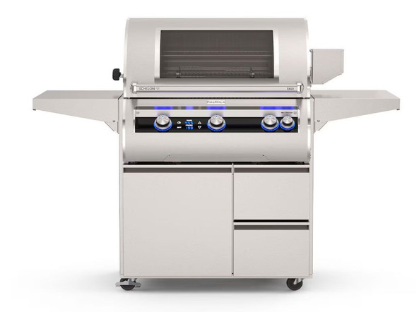 Fire Magic Echelon Diamond E790i 36-Inch Freestanding Gas Grill with One Infrared Burner, Rotisserie, Magic Window & Digital Thermometer
