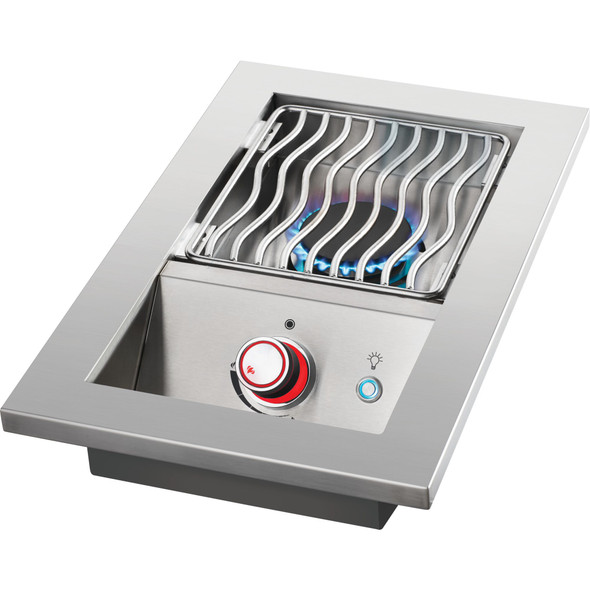 Napoleon Built-In 700 Series 10,000 BTU 10-Inch Drop-In Natural Gas Single Side Burner with Stainless Steel Cover - BIB10RTNSS