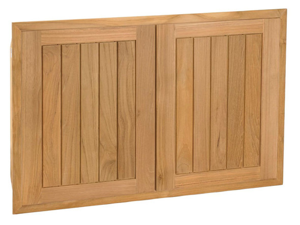 Pacific Teak Millworks Cottage 34-Inch Teak Wood Double Access Door - AD2-34C